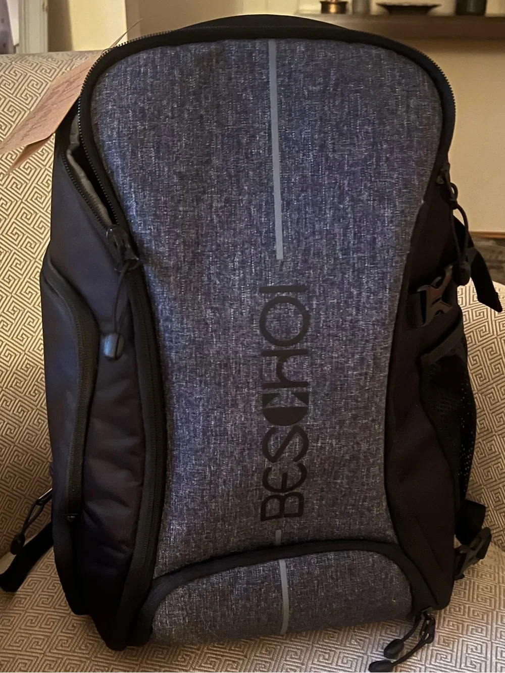 Large Beschoi Waterproof Camera Backpack Bag NEW with Tags NWT gray black